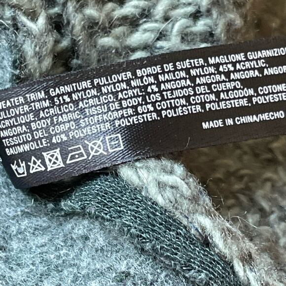 Anthropologie Mon.Tues.Wed.Thurs.Fri.Sat.Sun Grey Open Front Shawl Cardigan S - Picture 9 of 11